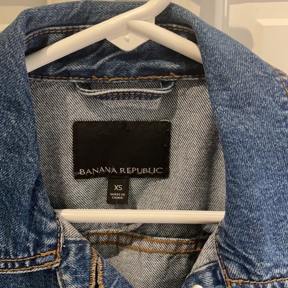 Banana Republic Jean jacket worn once. - Picture 2 of 3